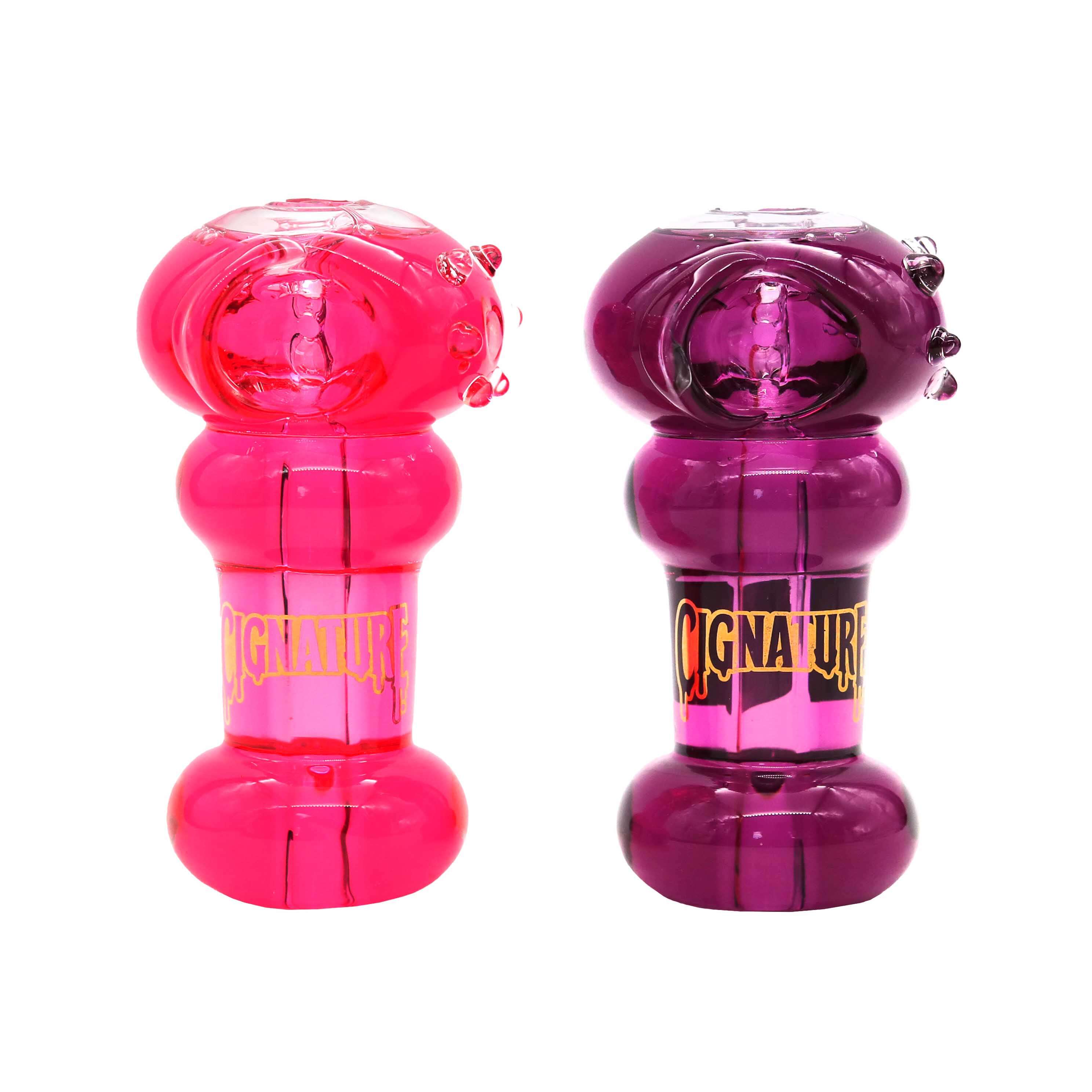 Cignature Double Ring Dotted Glycerine Handpipe (GHP-261) | 4 inch | Assorted Colors product image
